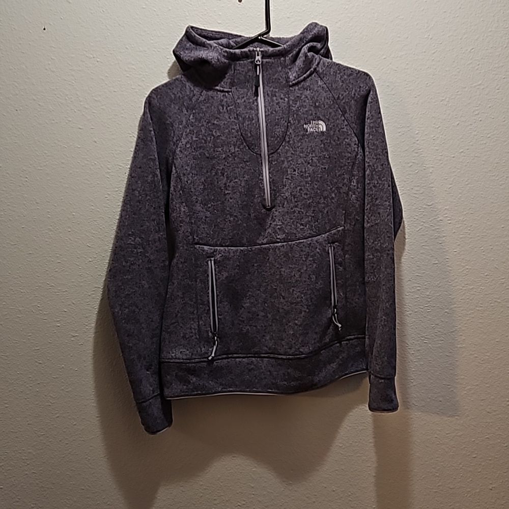 Northgate heather grey 1/2 zip front hoodie size medium